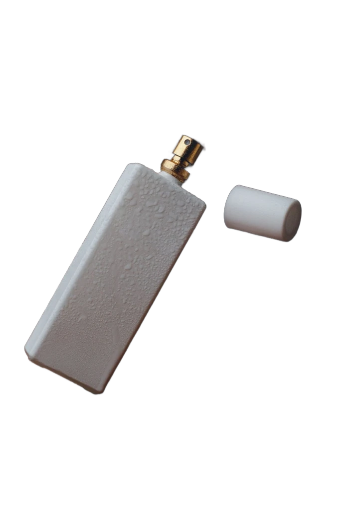 Product photo white background example: perfume bottle as a transparent cutout