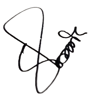 Signature background removal example: black ink signature as a transparent cutout