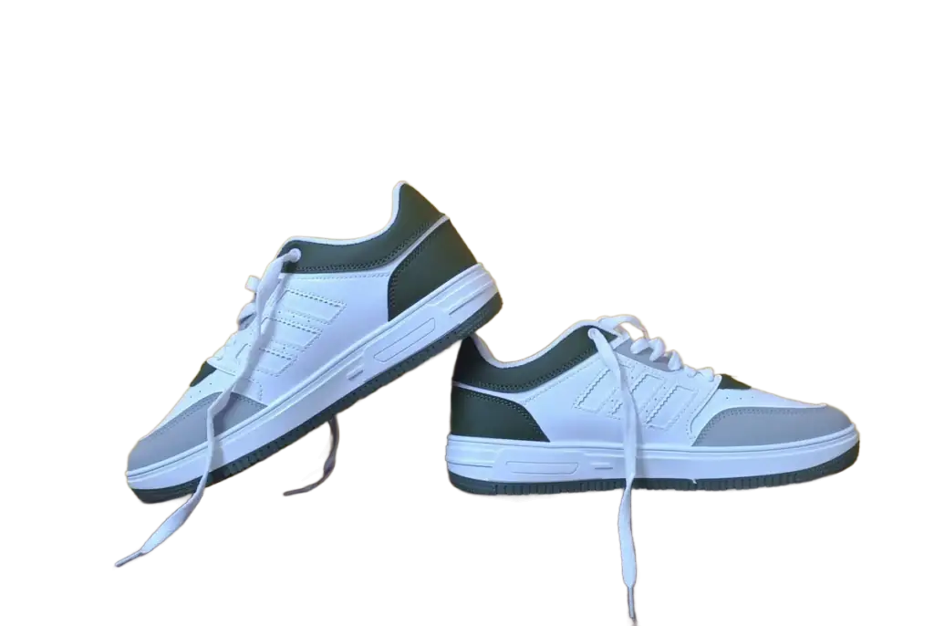 Bulk background removal example: sneakers as a transparent cutout