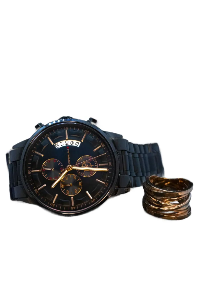 Luxury watch product photo on a white background